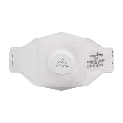 Respirátor PORTWEST FFP2 skládací s ventilkem P391WHR