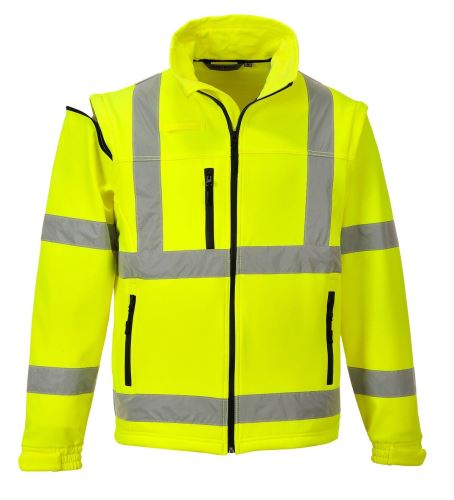 S428 - Hi-Vis softshelová bunda (3L), žlutá