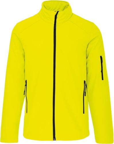 Bunda pánská softshell, fluorescent yellow