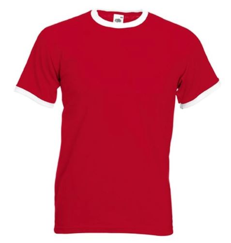 Triko s krátkým rukávem VALUEWEIGHT, red-white