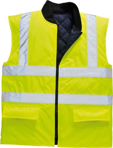 S469 - Hi-Vis oboustranná vesta, žlutá
