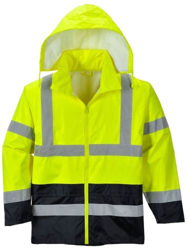 Bunda proti dešti Hi-Vis Classic Contrast, žluto-modrá