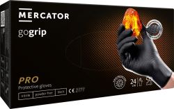 Rukavice nitrilové Mercator GOGRIP Black, balení 50 ks