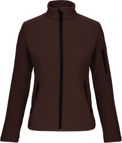 Bunda dámská softshell K400, dark chocolate