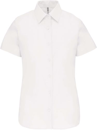 Košile dámská kr. rukáv KARIBAN OXFORD, vel. XL, bílá - white
