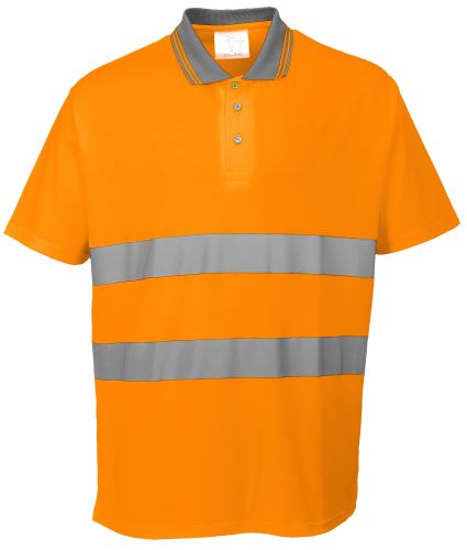 Výstražná polokošile bavlna Comfort Hi-Vis S/S Portwest S171