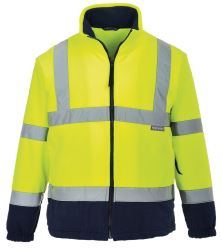 Výstražná kontrastní Hi-Vis fleece bunda Portwest F301, žlutá-tmavě modrá Výstražná kontrastní Hi-Vis fleece bunda Portwest F301, žlutá-tmavě modrá