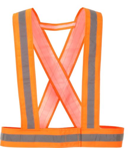 HV55 - Hi-Vis křížové, oranžové