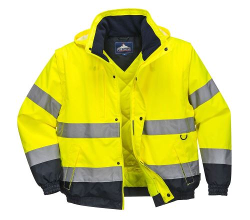 C468 - Bunda HI-Vis 2v1, žlutá