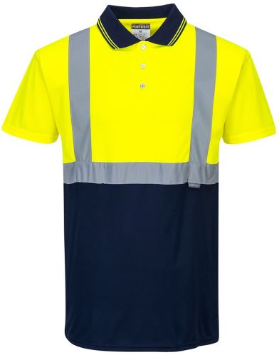 S479 - Dvoubarevná polokošile, žlutá