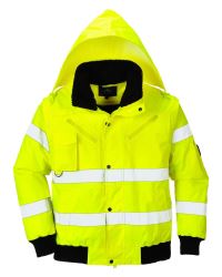 Bunda reflexní do pasu BOMBER HiVis