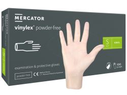 Rukavice vinylové Mercator VINYLEX Powder free, balení 100 ks