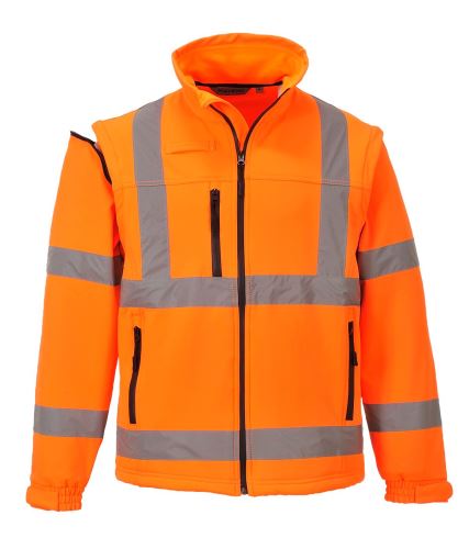 S428 - Hi-Vis softshelová bunda (3L), oranžová