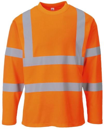 S278 - Triko Hi-Vis s dlouhými rukávy, oranžové